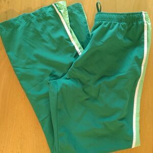 Vintage Nike Striped Wind Pants Joggers Green